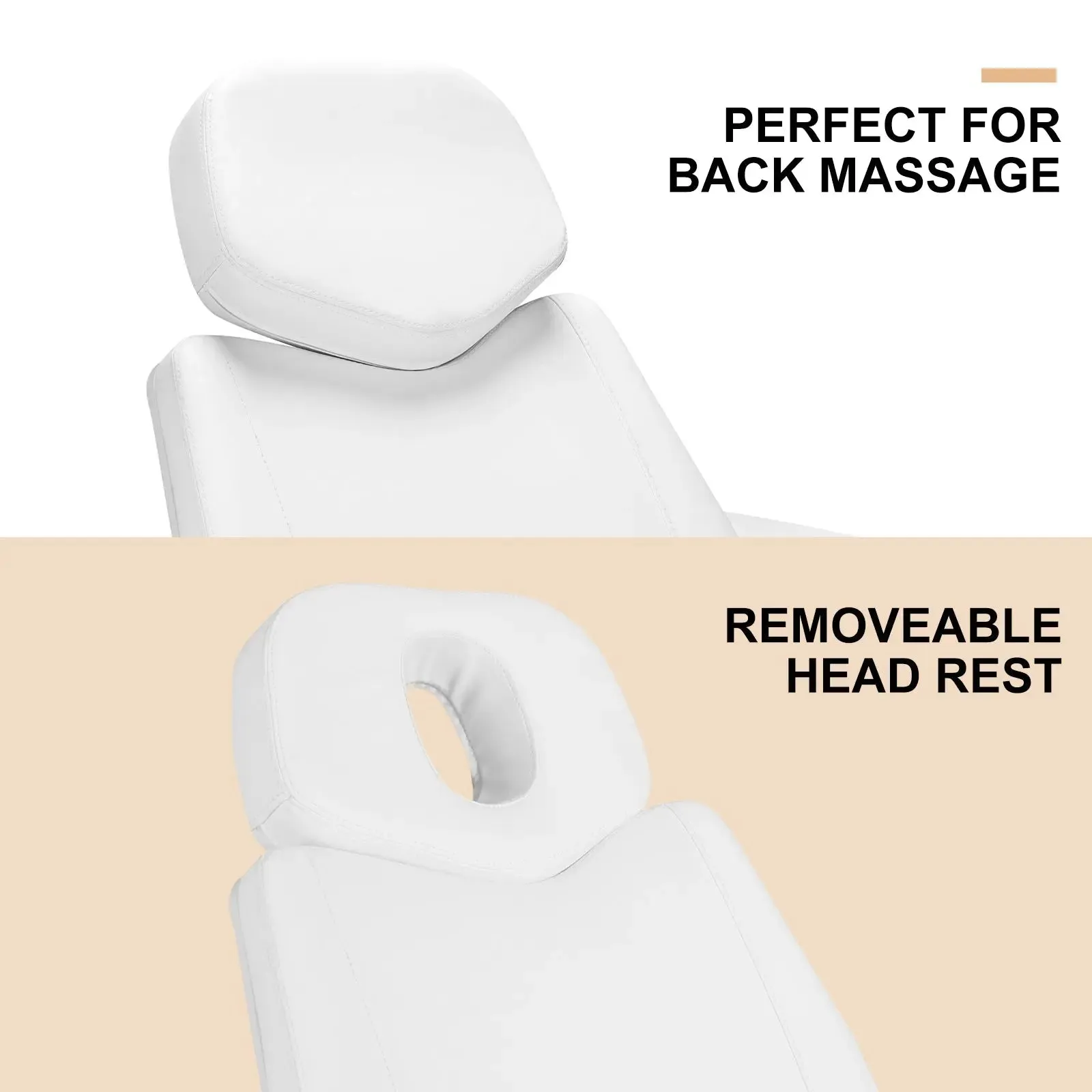 #2906 4 Motors Aesthetic Chair Dual Control Full Electrical Medical Facial Beds for Esthetician Beauty Bed Foldable Leg Cushion Podiatry Doctors Chair