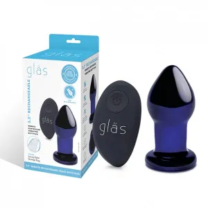 3.5" RECHARGEABLE REMOTE CONTROLLED VIBRATING BUTT PLUG