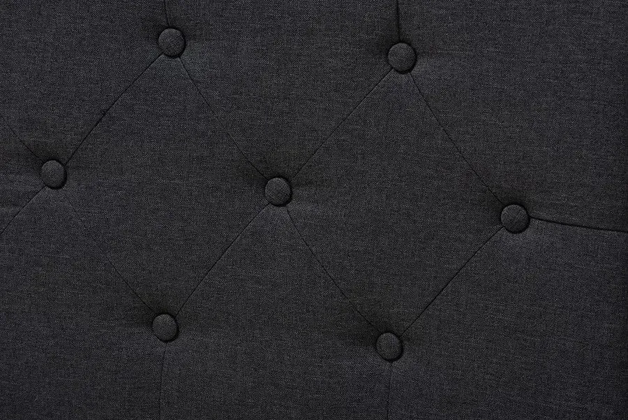 Amaya Dark Grey Fabric Upholstered Daybed (Full)