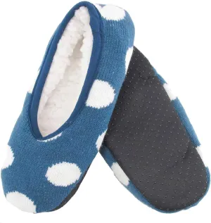BambooMN 1 Pair Adult Size Medium Fuzzy Cozy Plush Home Travel Non-Skid Slippers Slip-On