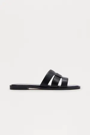 Belize Slip On Sandals - Black