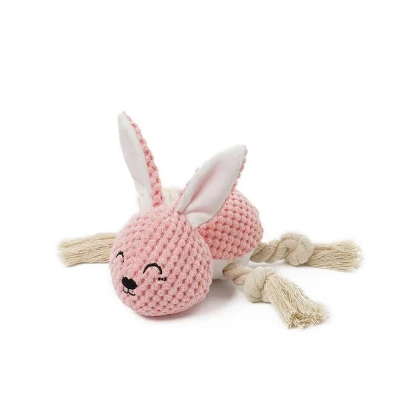Bella Bunny Rope Squeaker Toy