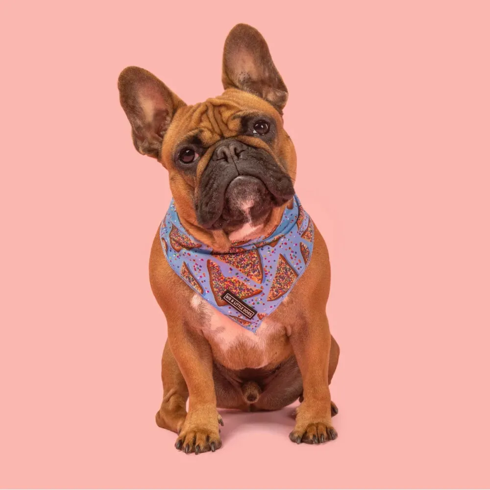 Big & Little Dogs Blue Fairy Bread Bandana