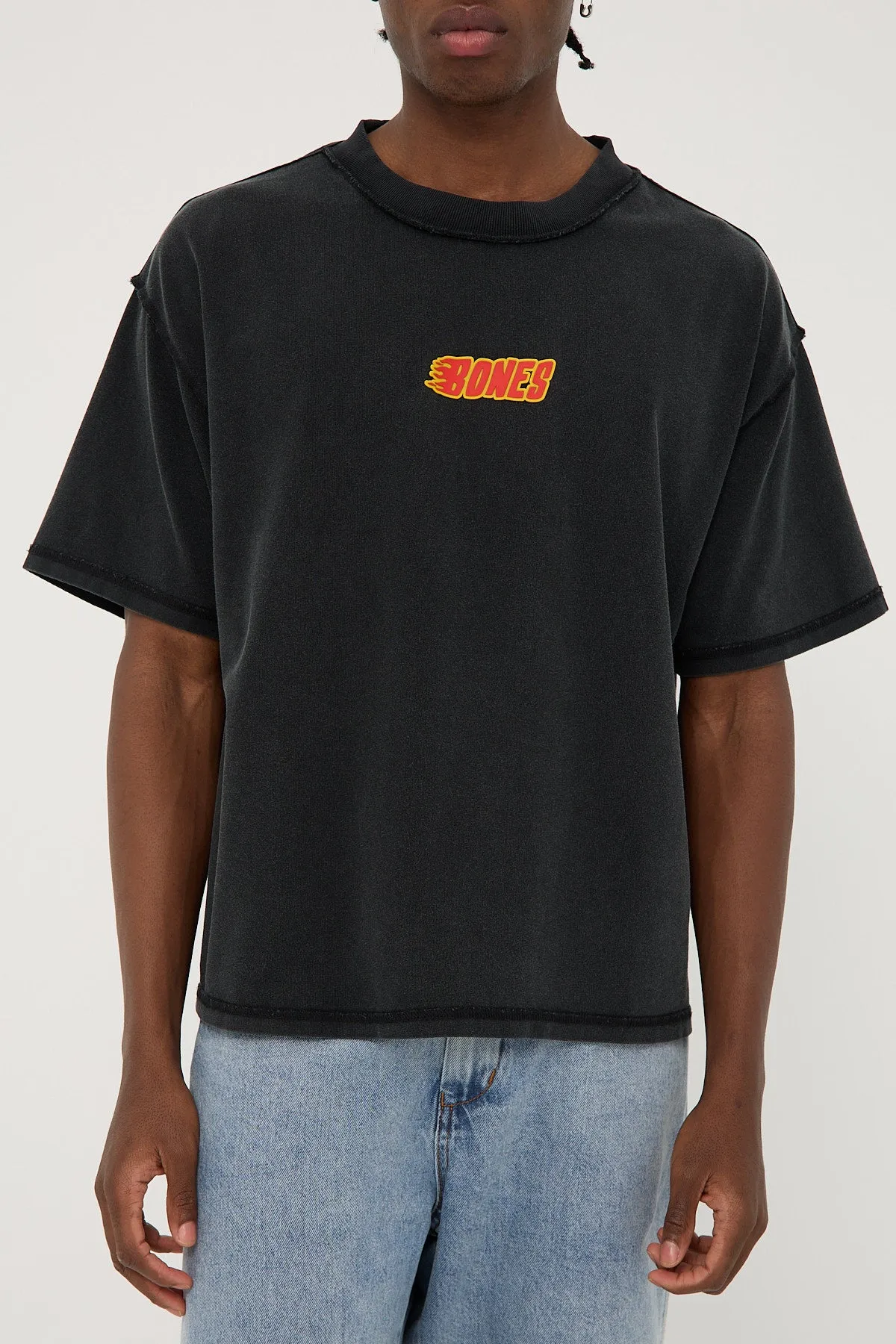 Billy Bones Club Flaming Bones Tee Black