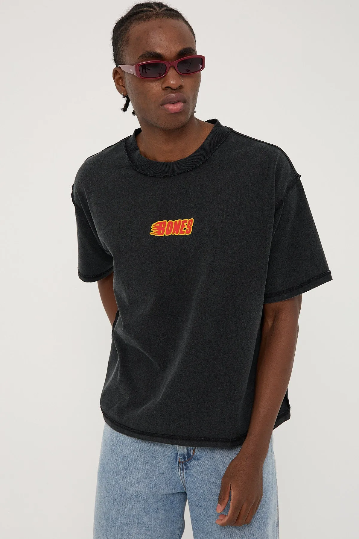 Billy Bones Club Flaming Bones Tee Black