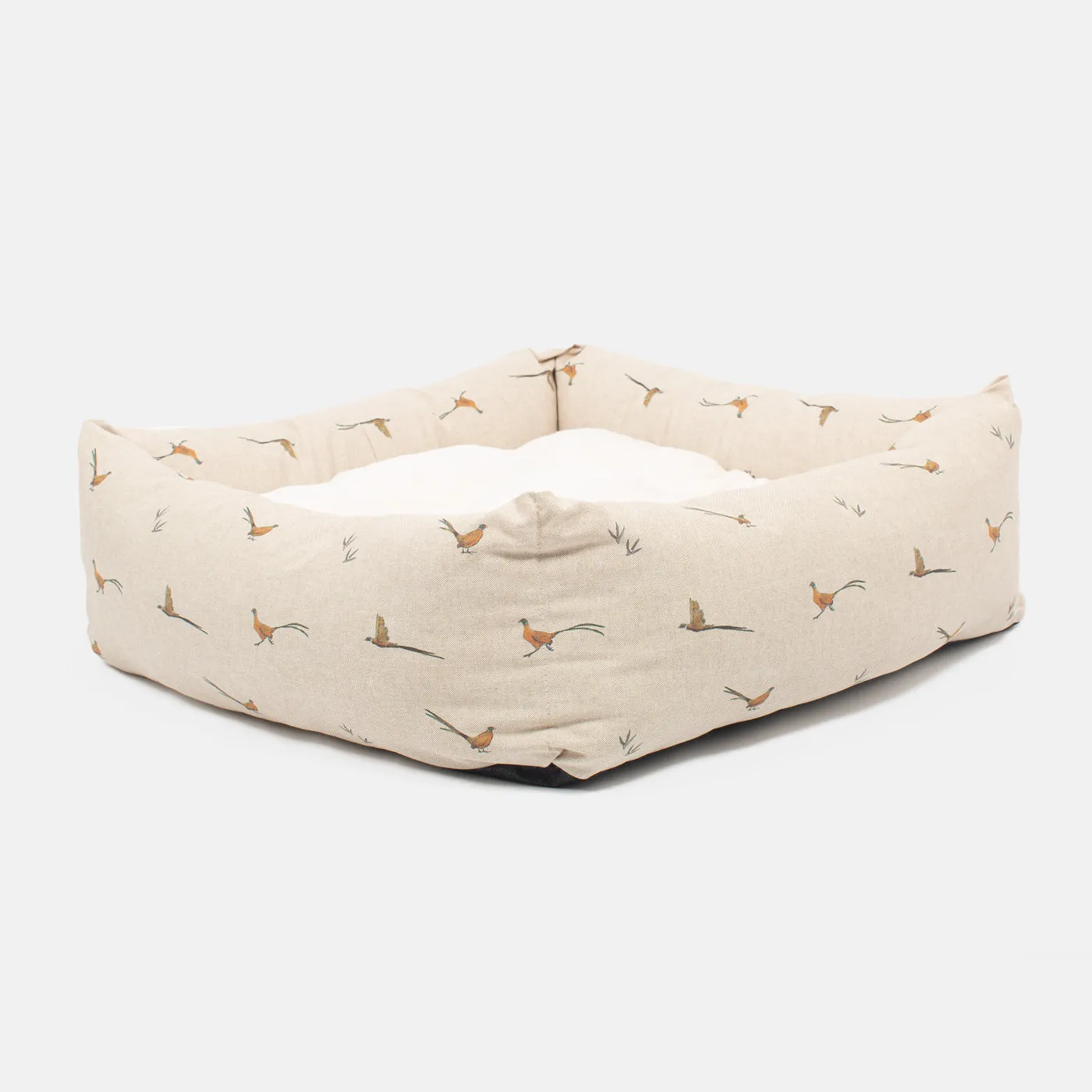 Box Bed For Dogs in Woodland Pheasant by Lords & Labradors