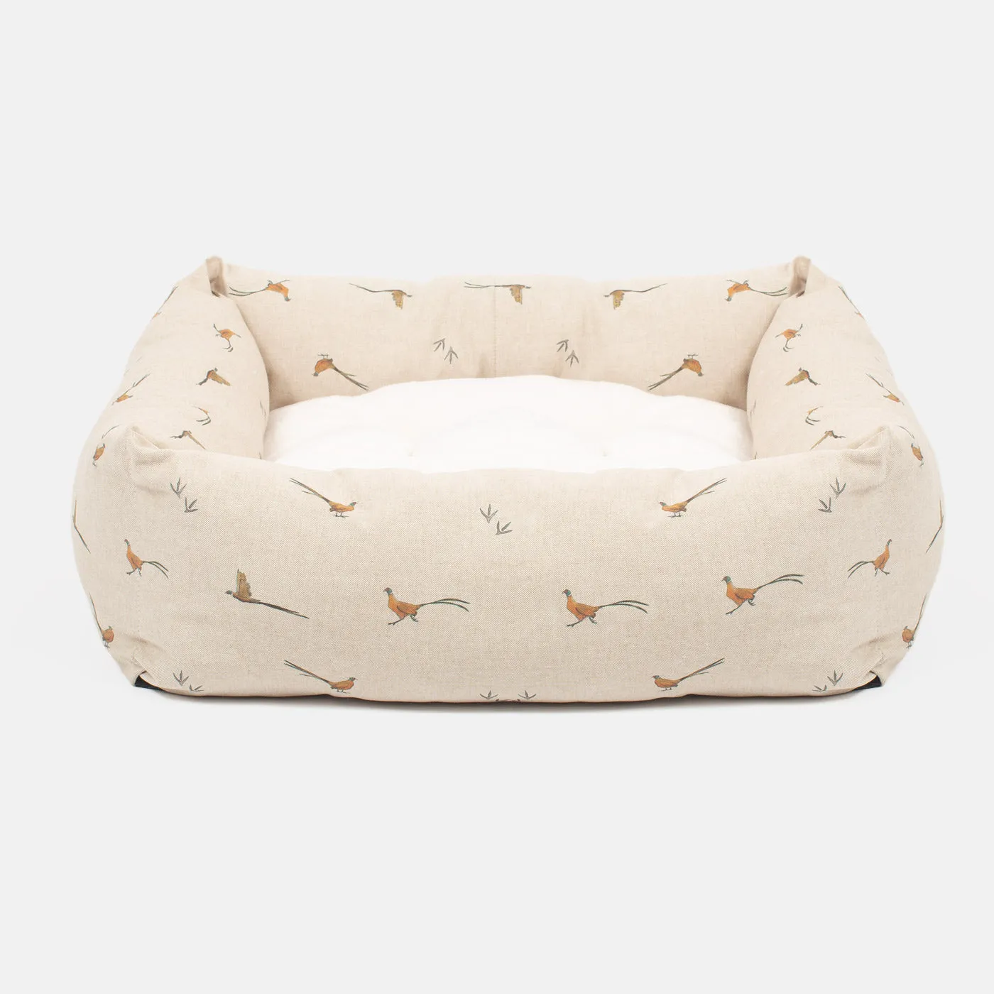 Box Bed For Dogs in Woodland Pheasant by Lords & Labradors