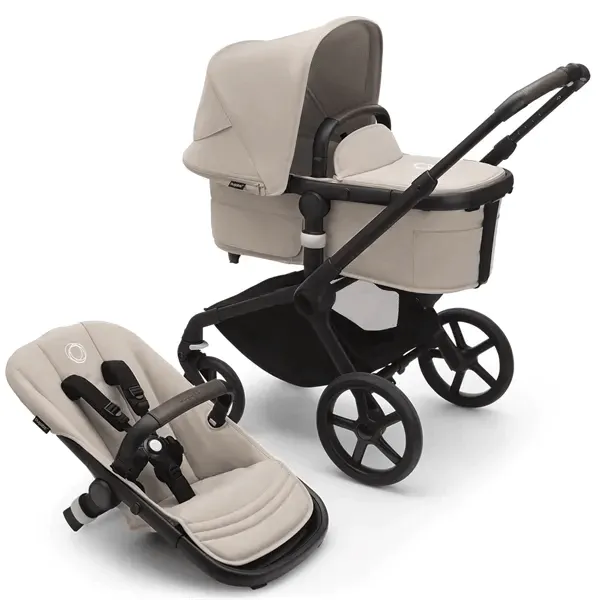 Bugaboo Fox 5, Cloud T Ultimate Travel System - Black/Desert Taupe/Desert Taupe