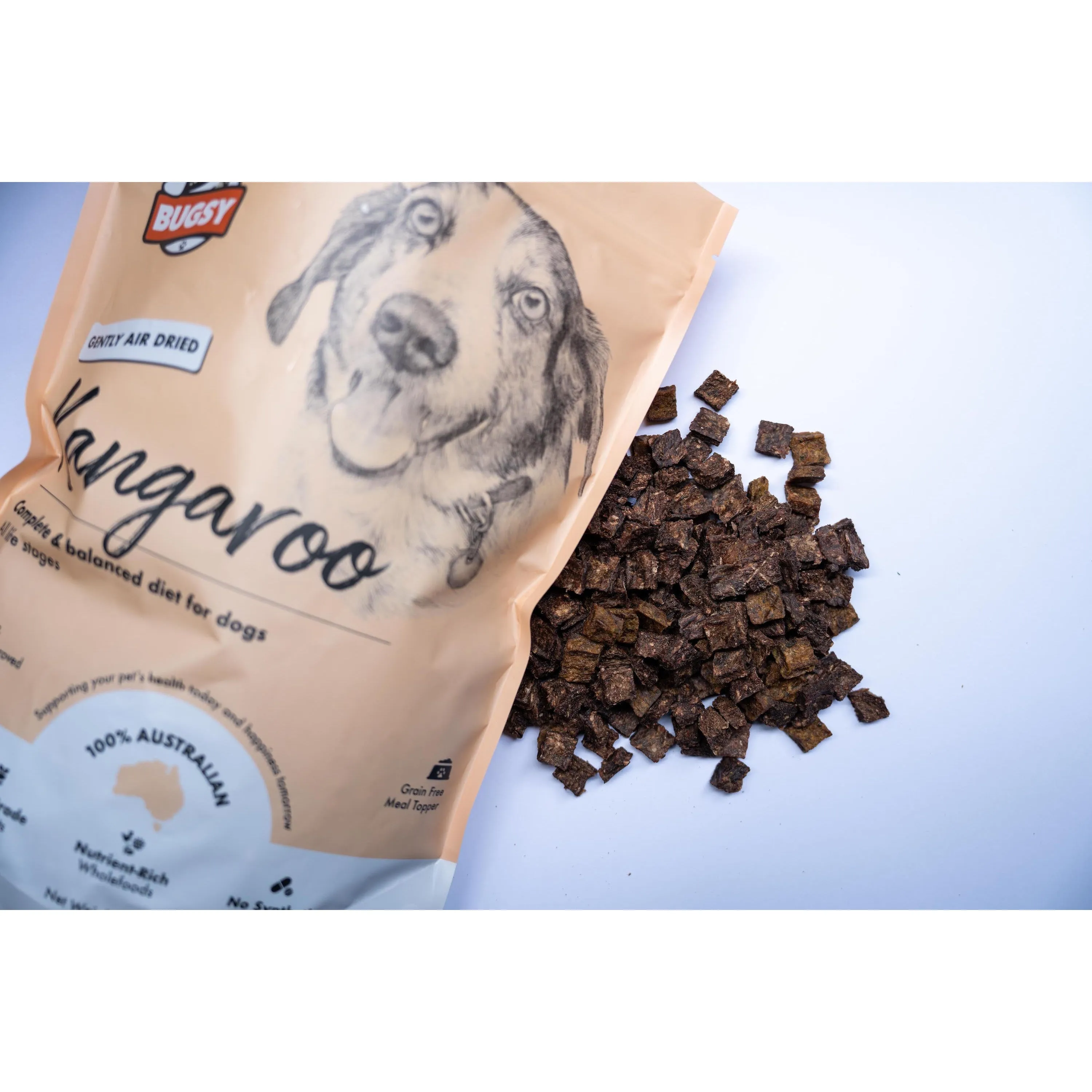Bugsy Kangaroo Air Dried Raw Dog Food 1.1kg