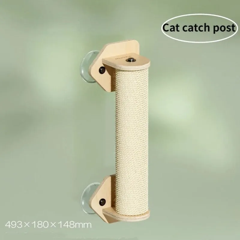 Cat Window Climbing Frame - Shelves With Scratching Post
