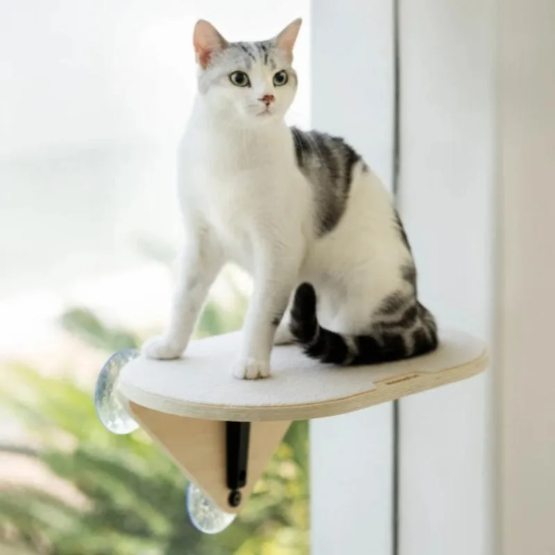 Cat Window Climbing Frame - Shelves With Scratching Post