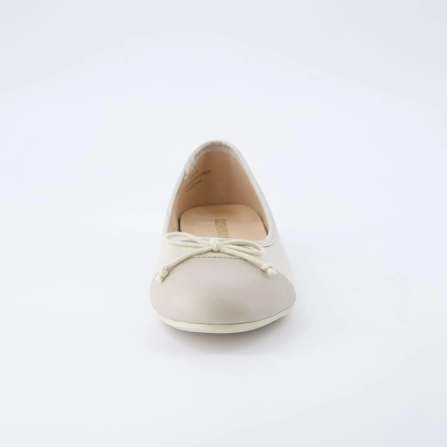 CUSHIONAIRE Women's Cardi Cap Toe Bow Flat with  Memory Foam and Wide Widths Available