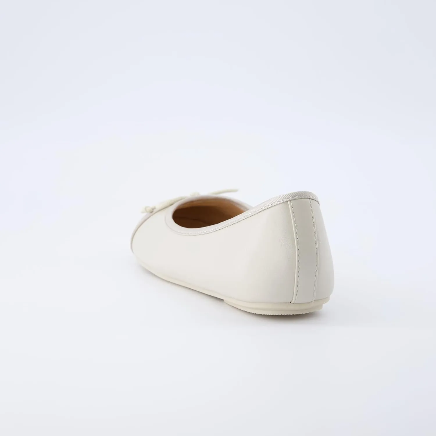 CUSHIONAIRE Women's Cardi Cap Toe Bow Flat with  Memory Foam and Wide Widths Available