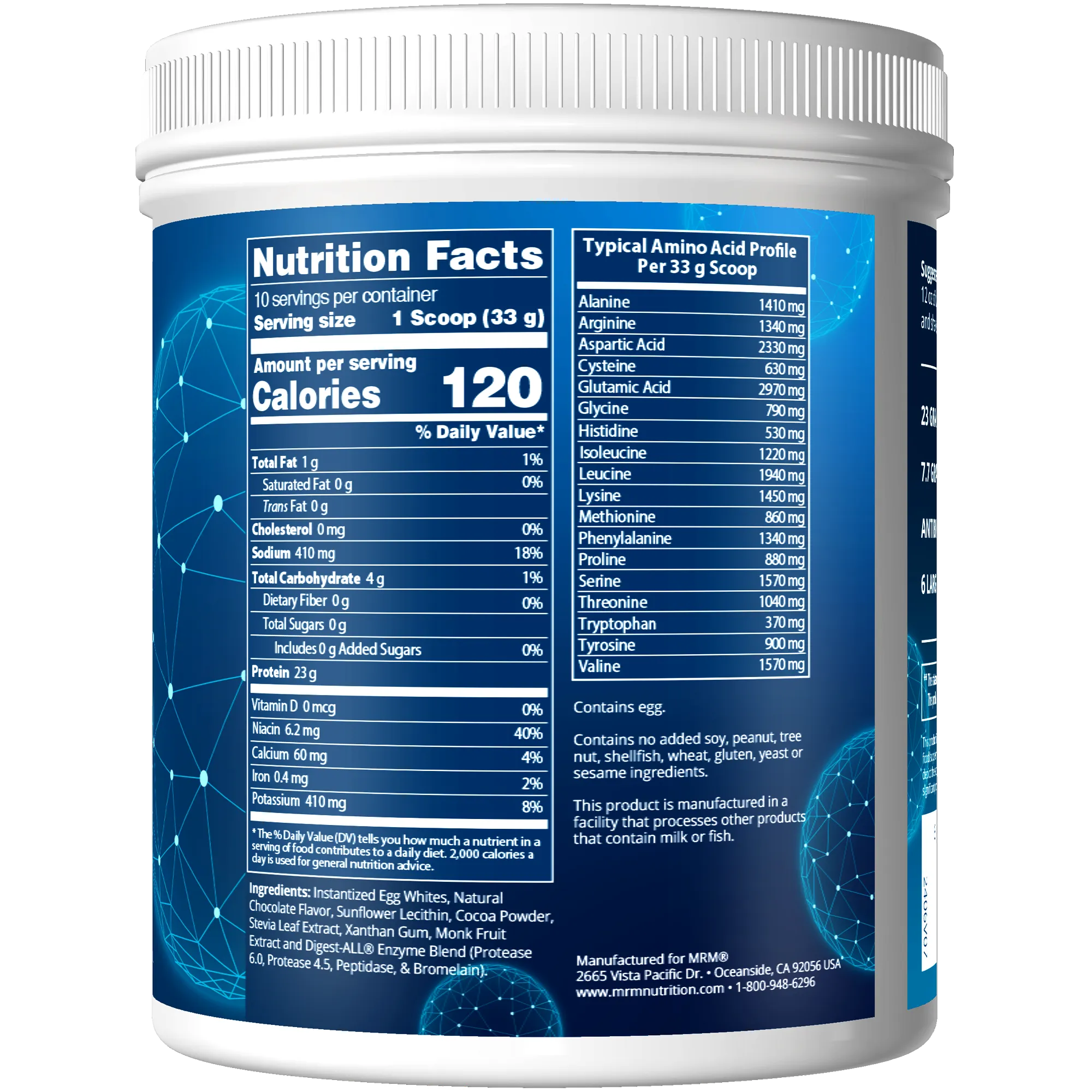 Egg White Protein Chocolate Flavored (12oz)