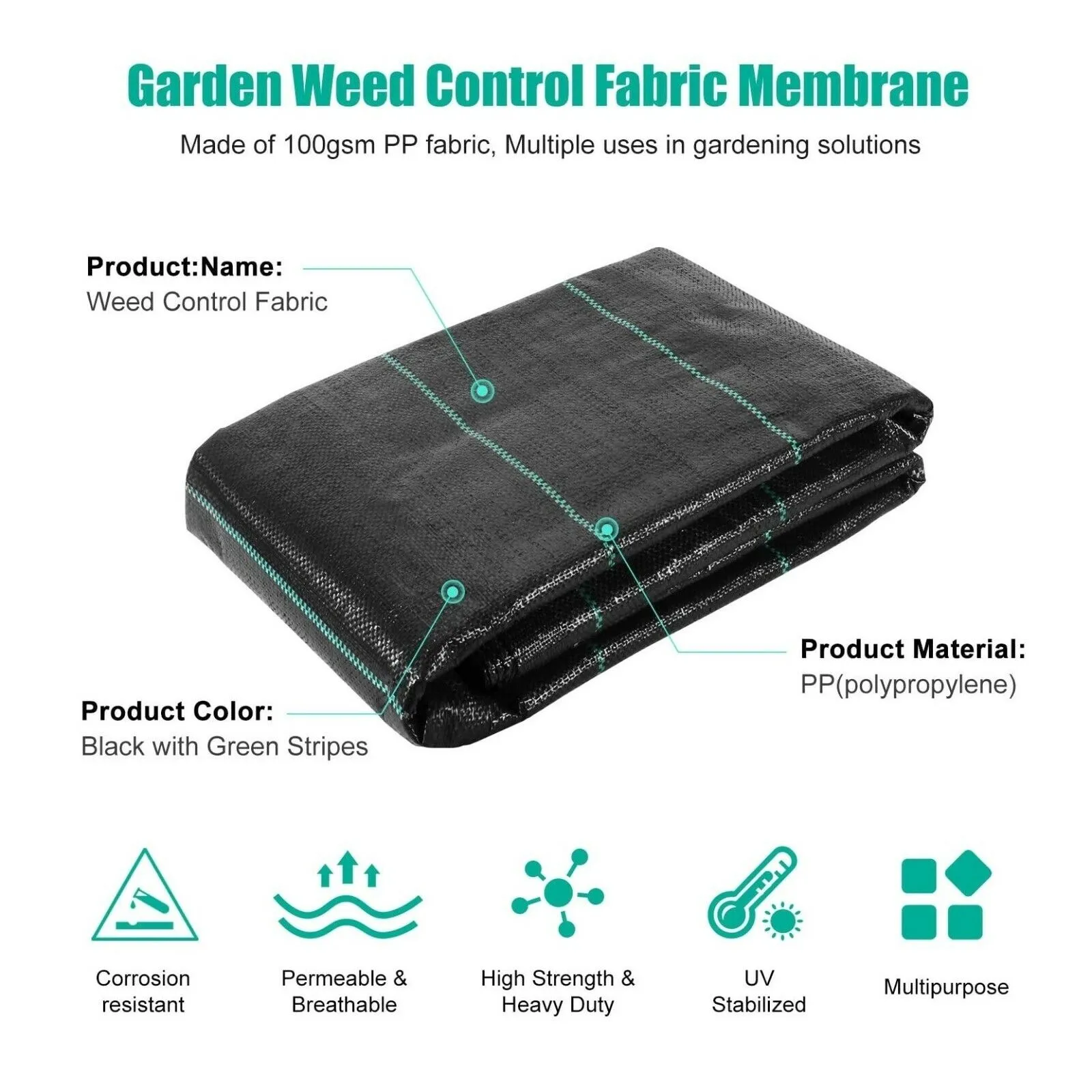 Foldable Weed Control Fabric