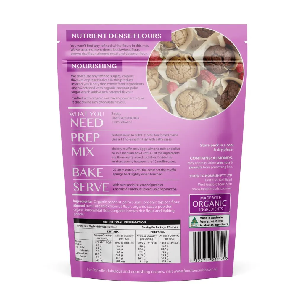 Food to Nourish Chocolate Muffin Mix