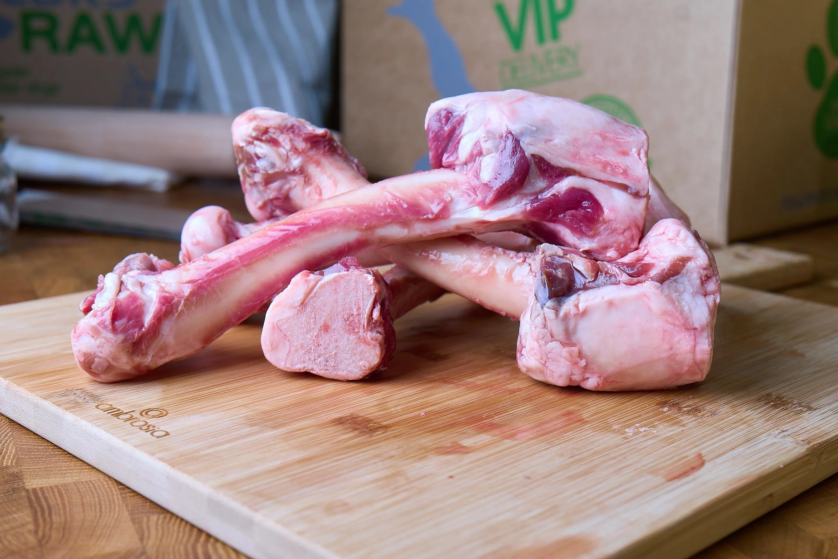 Fresh Raw Lamb Marrow Bones for Dogs - Natural Chew