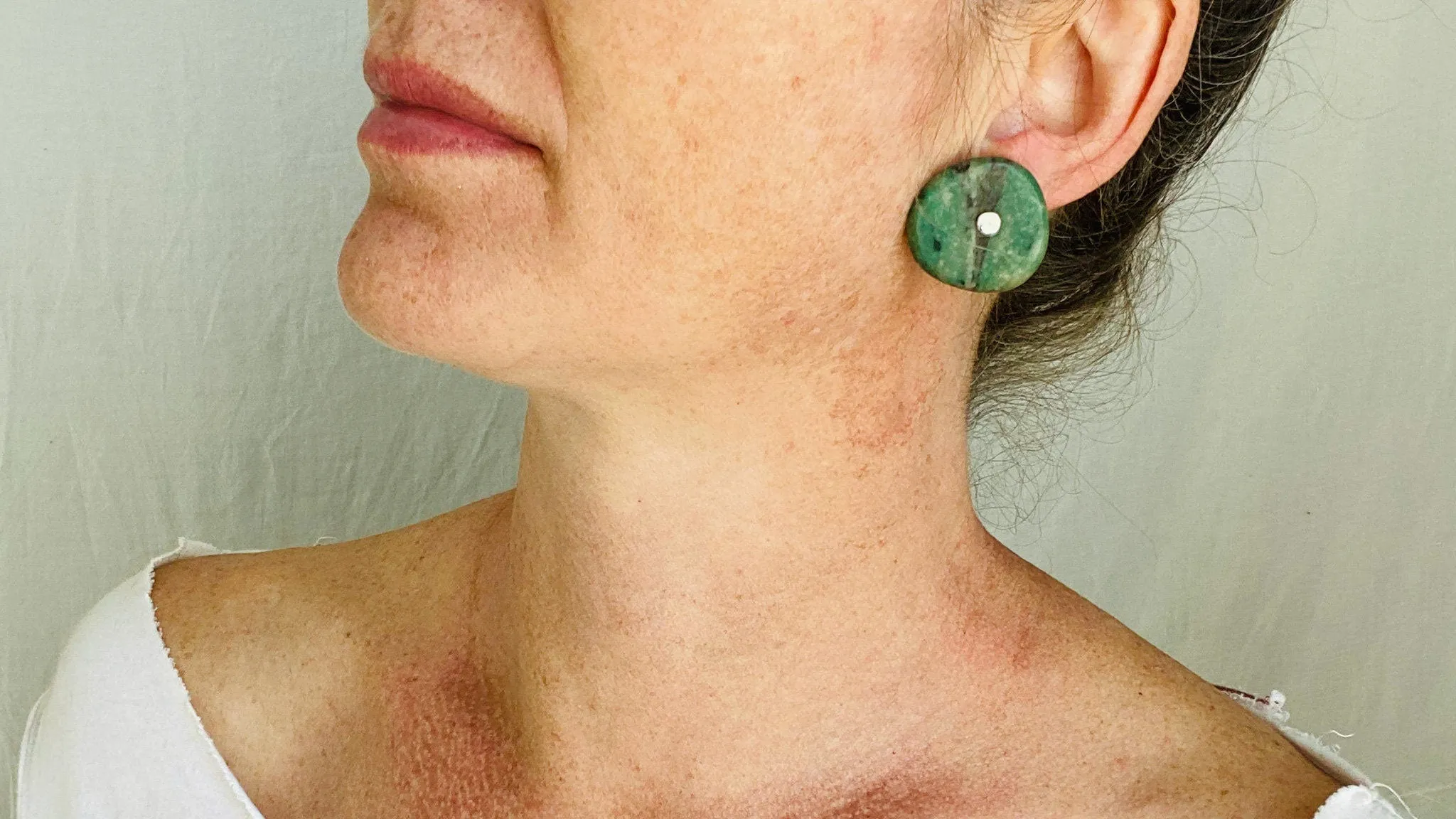 Guatemalita Earrings. Sterling Silver Posts. 0106