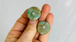 Guatemalita Earrings. Sterling Silver Posts