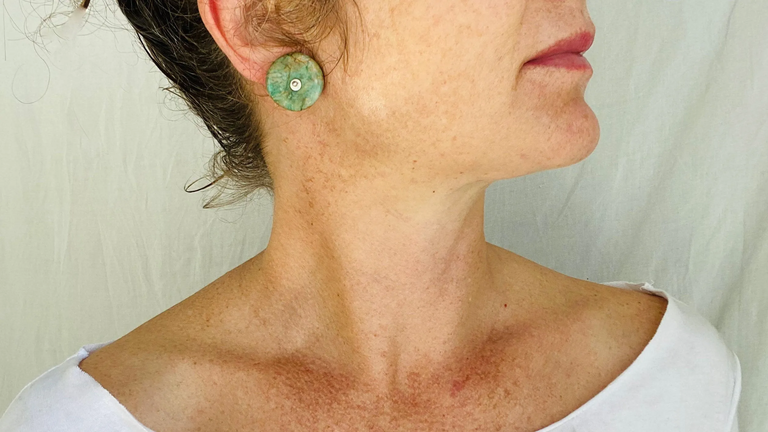 Guatemalita Earrings. Sterling Silver Posts