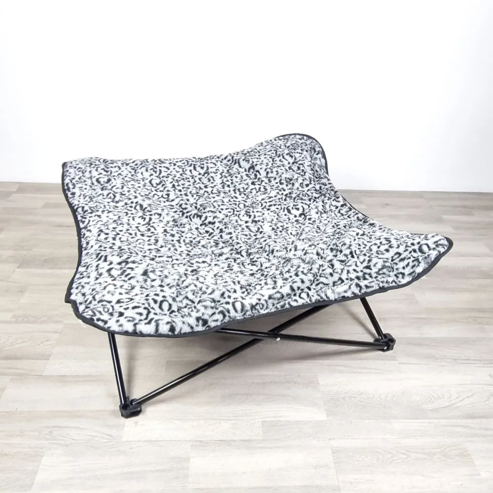 Hammock Dog Bed - Grey Leopard