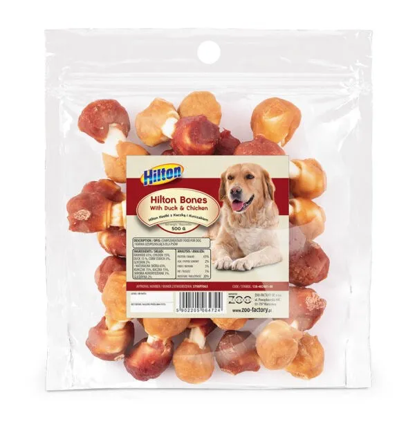 Hilton Bones With Duck And Chicken - Dog Chew - 500G