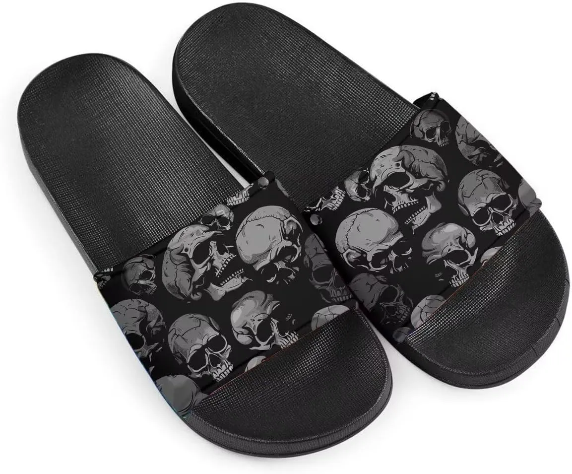 Howilath Cute Animals Pattern Summer Slide Slippers for Women Kids, Soft Sole Non-Slip Open Toe Slippers Slide Sandal