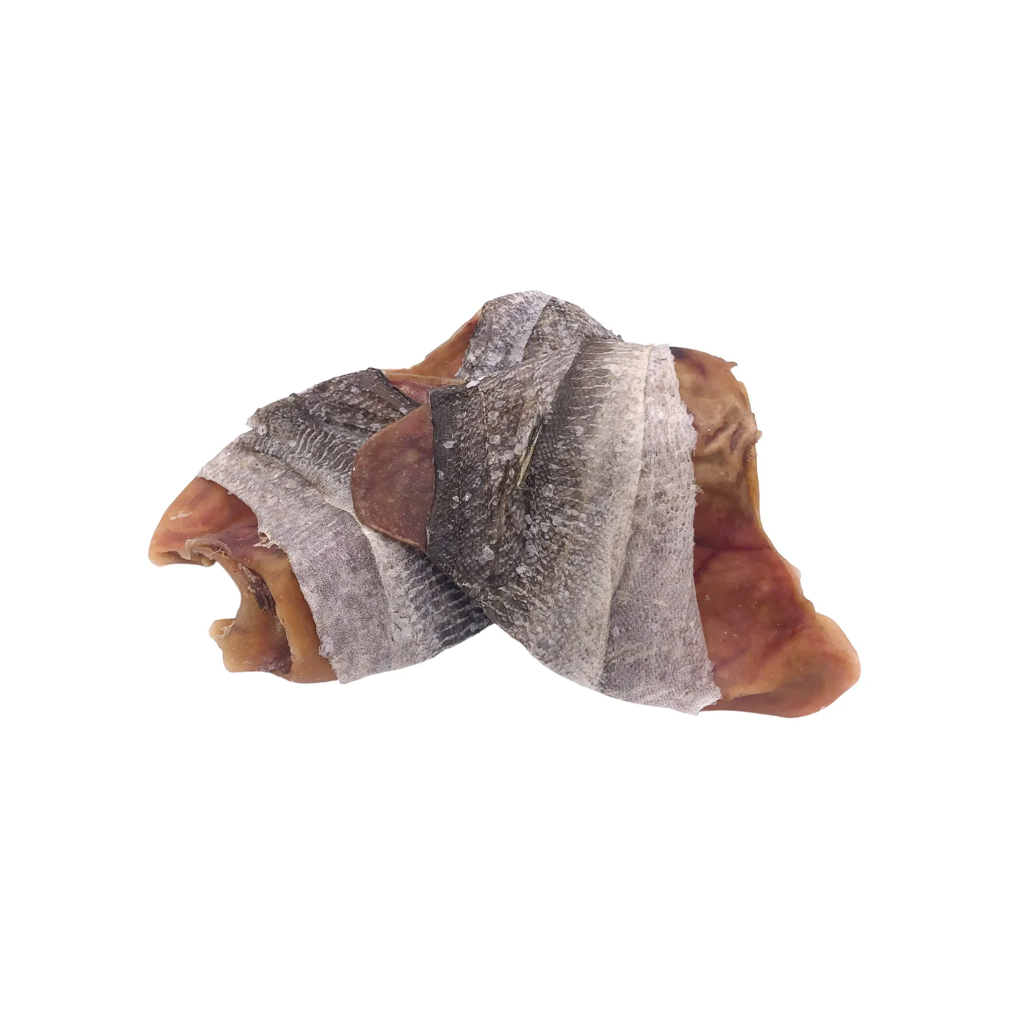 Icelandic  Pork Pig Ear Dog Chew Wrapped with Fish Skin