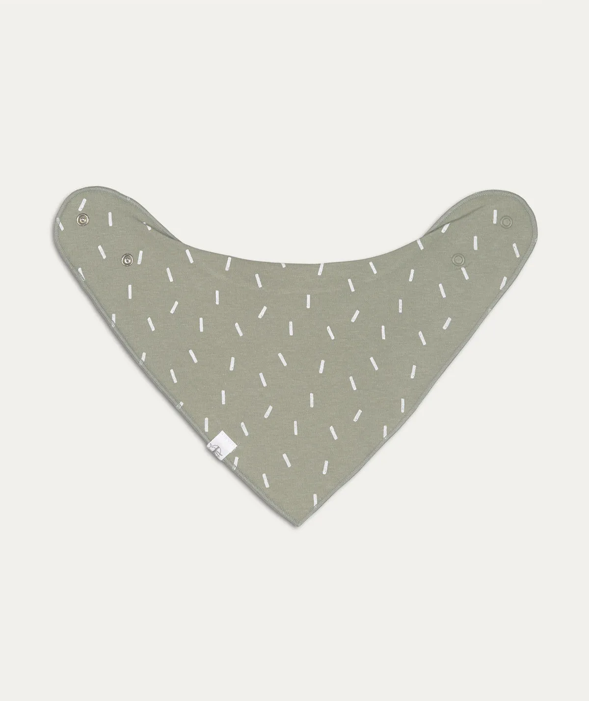 Interlock Bandana cowl neck - Speckles olive/ Spots anthracite