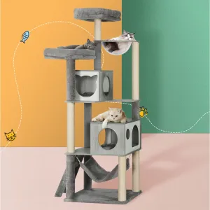 Large Multi-Level Cat Tree Tower with Scratching Post i.Pet