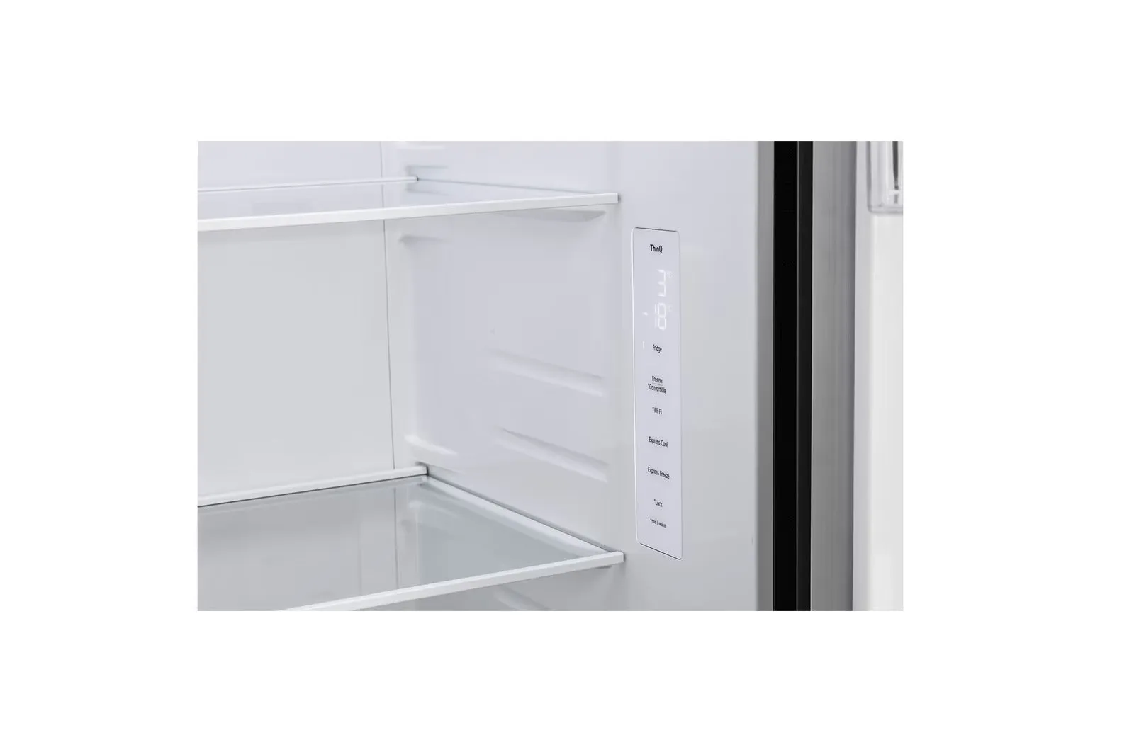 LG GL-B257EET3 650L Side-By-Side Refrigerator with Door Cooling , WiFi Convertible, Smart Diagnosis