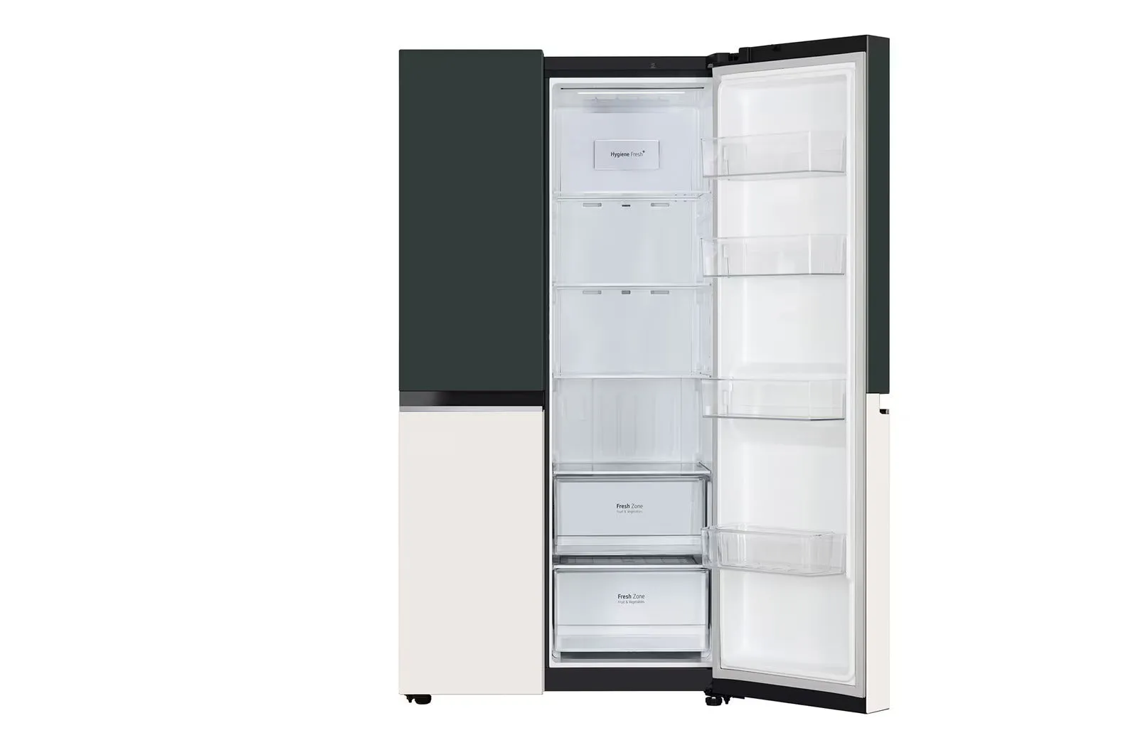LG GL-B257EET3 650L Side-By-Side Refrigerator with Door Cooling , WiFi Convertible, Smart Diagnosis