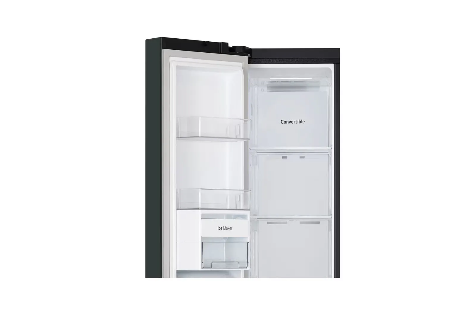 LG GL-B257EET3 650L Side-By-Side Refrigerator with Door Cooling , WiFi Convertible, Smart Diagnosis