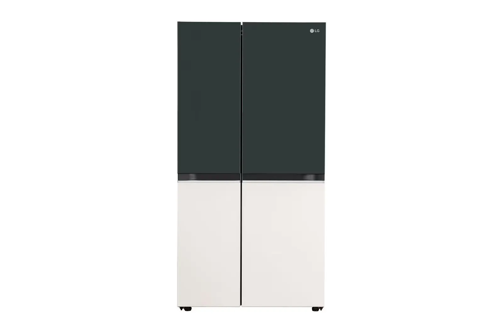 LG GL-B257EET3 650L Side-By-Side Refrigerator with Door Cooling , WiFi Convertible, Smart Diagnosis