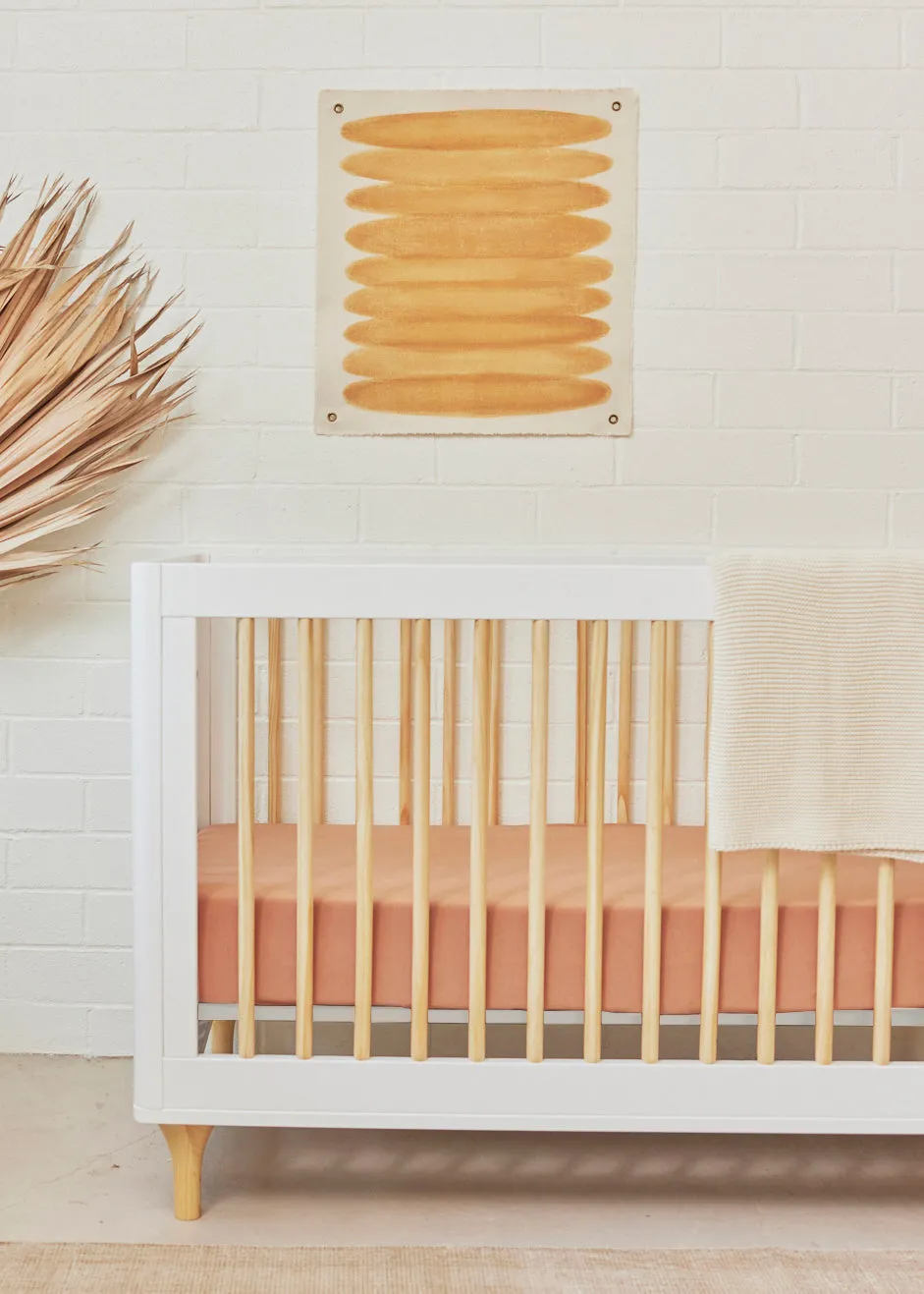 LOLLY 3-IN-1 CONVERTIBLE CRIB - WHITE/NATURAL