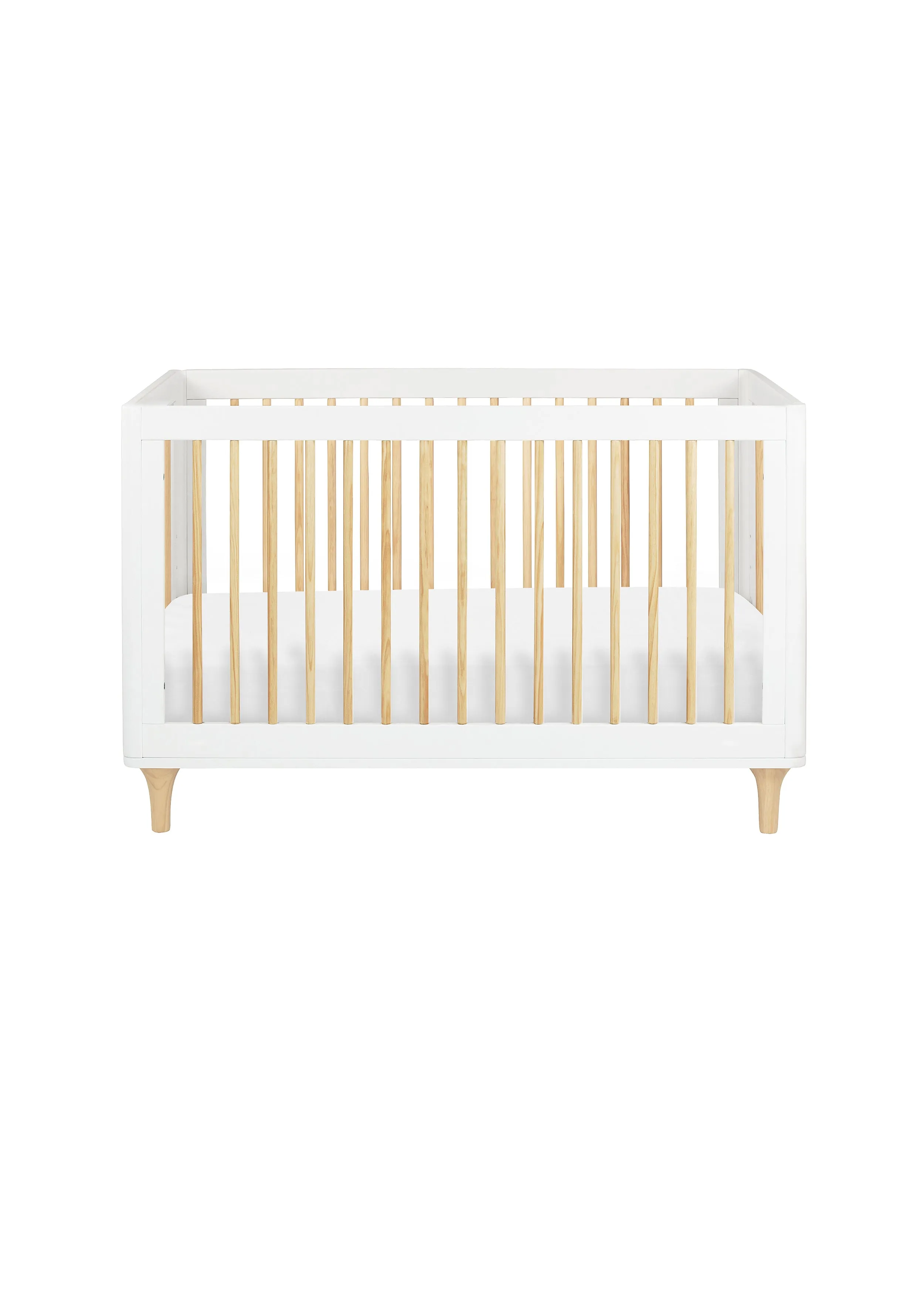 LOLLY 3-IN-1 CONVERTIBLE CRIB - WHITE/NATURAL