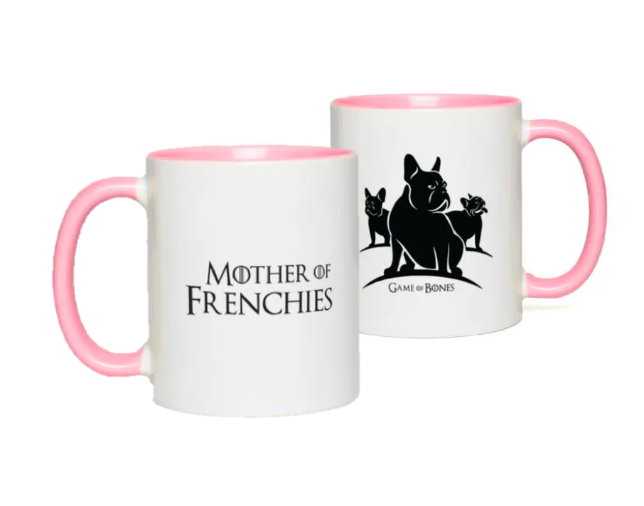 Mother of Frenchies Color Pop Accent Mugs (11 oz)