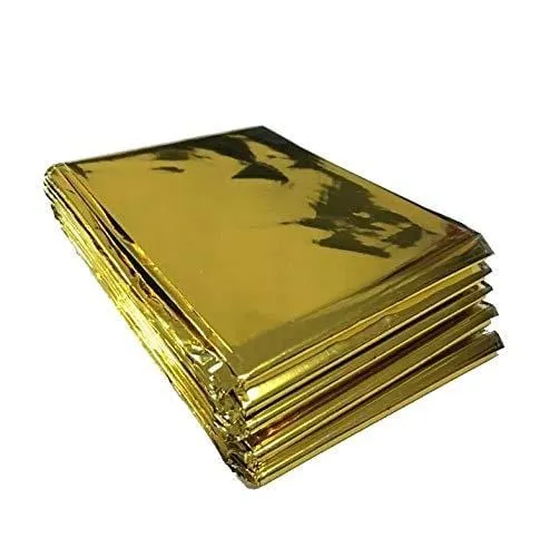 Mylar Thermal Emergency Blanket/ Foil Space Blanket (Gold)