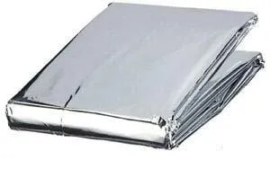 Mylar Thermal Emergency Blanket/ Foil Space Blanket (Silver)