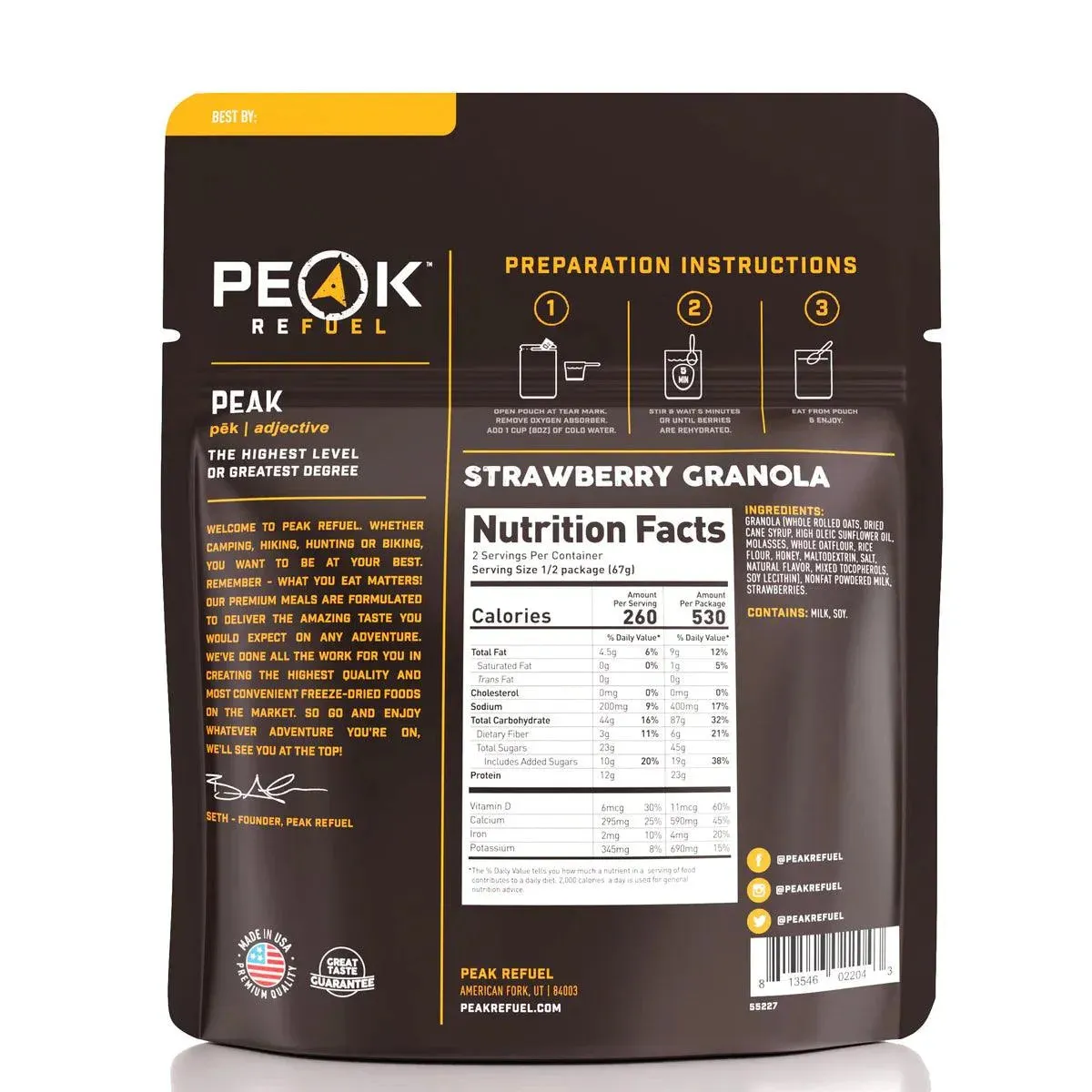 Peak Refuel | Strawberry Granola