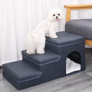 Premium Pet Fortable Steps with Storage and Lounge