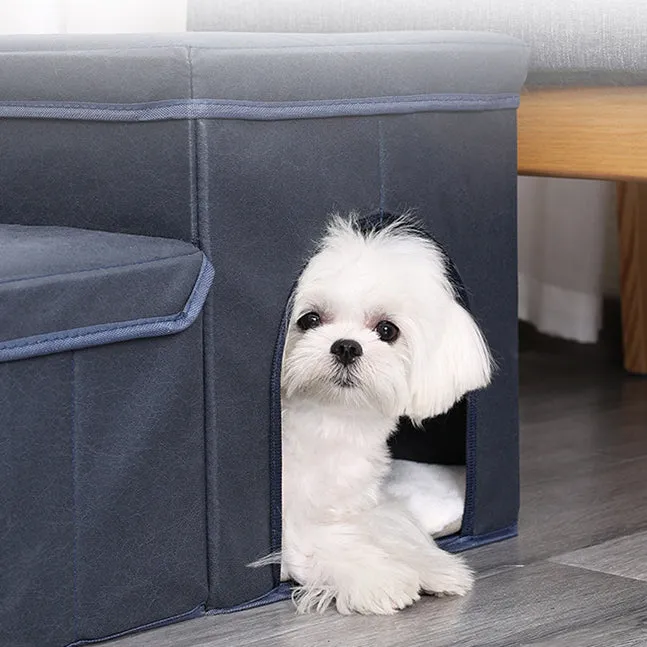 Premium Pet Fortable Steps with Storage and Lounge