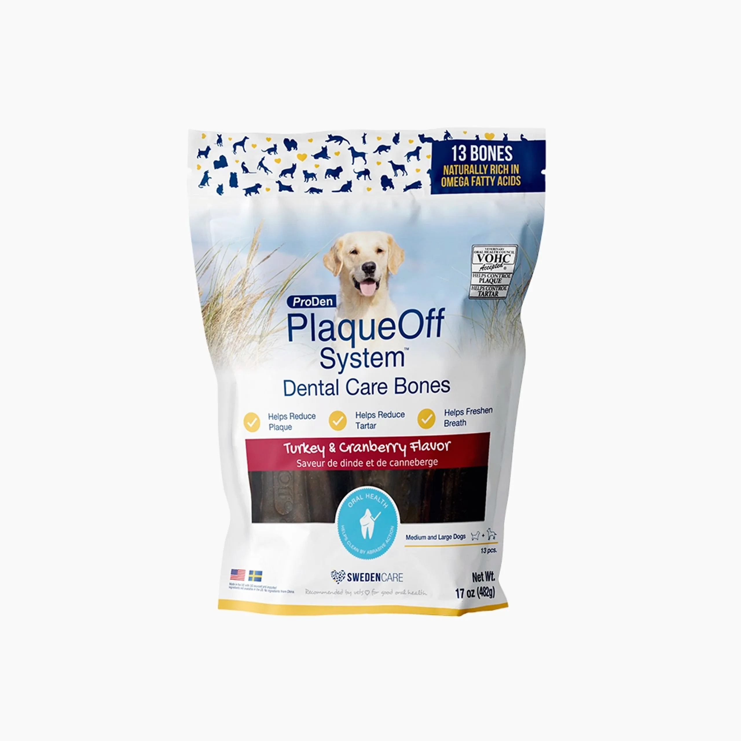 ProDen Plaque Off - Dental Dog Bones - Turkey & Cranbery