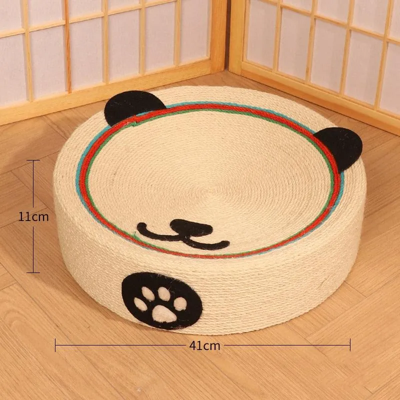Round Cat Scratcher Pad/House