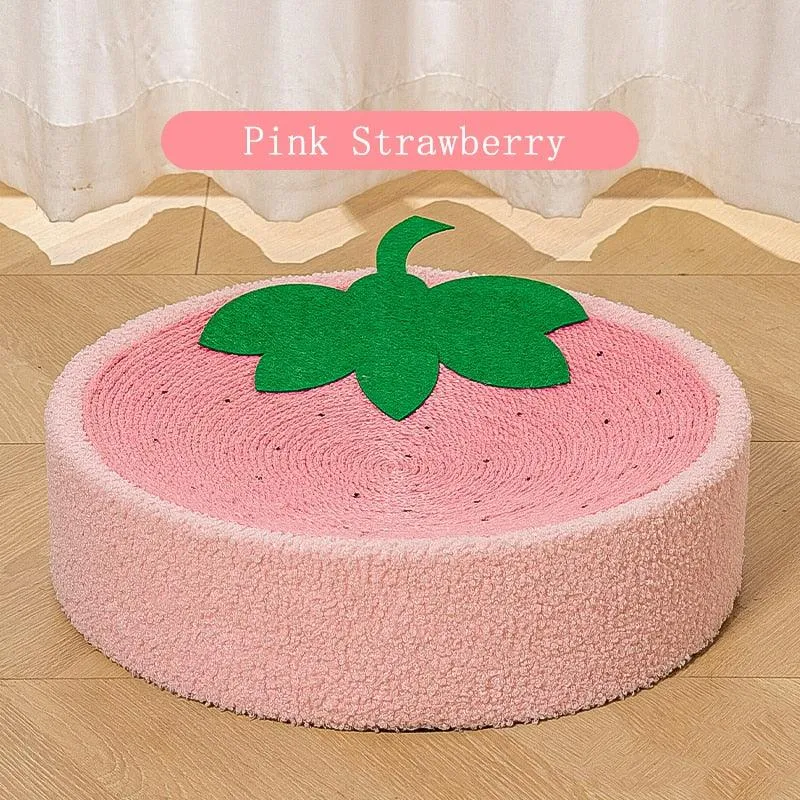Round Cat Scratcher Pad/House