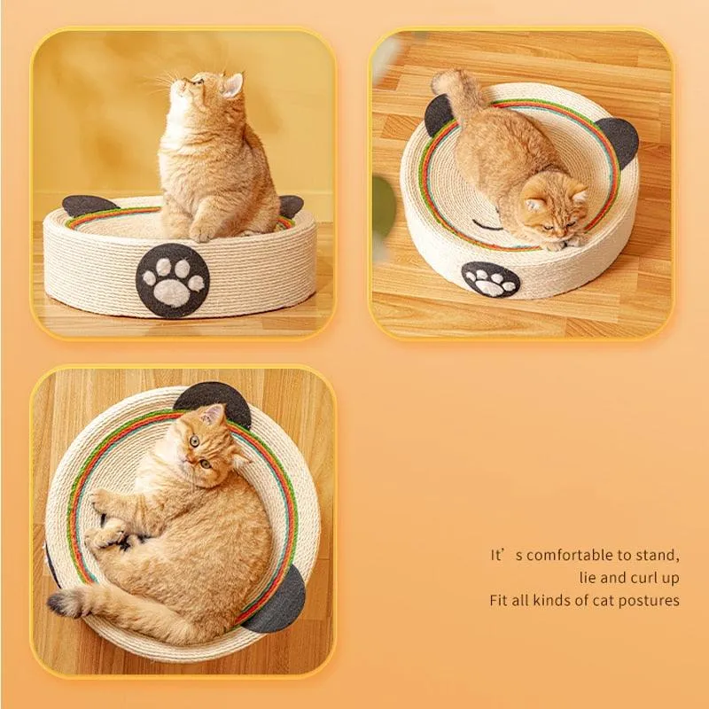 Round Cat Scratcher Pad/House
