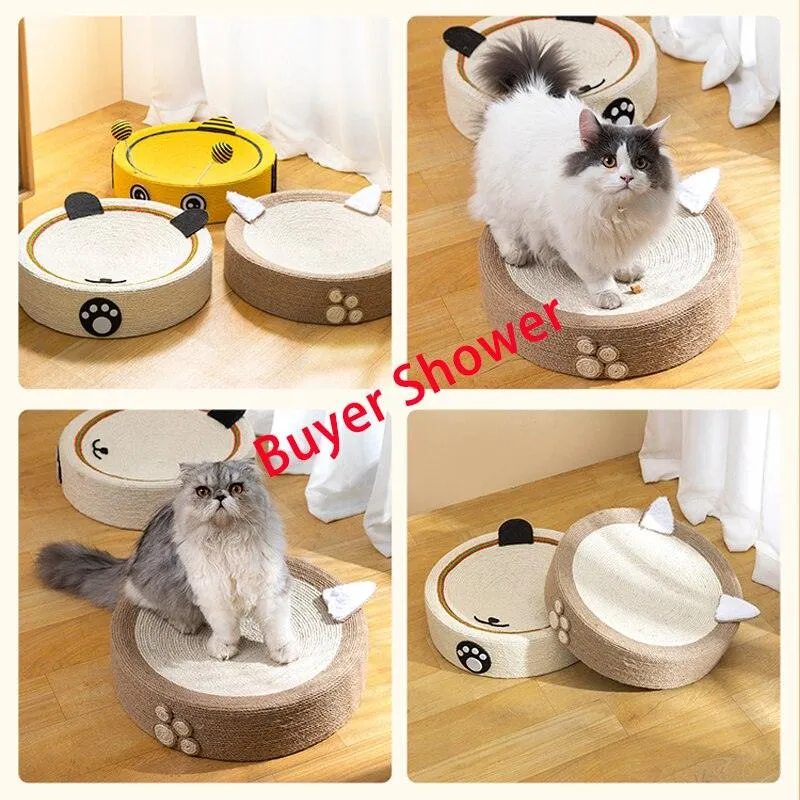 Round Cat Scratcher Pad/House