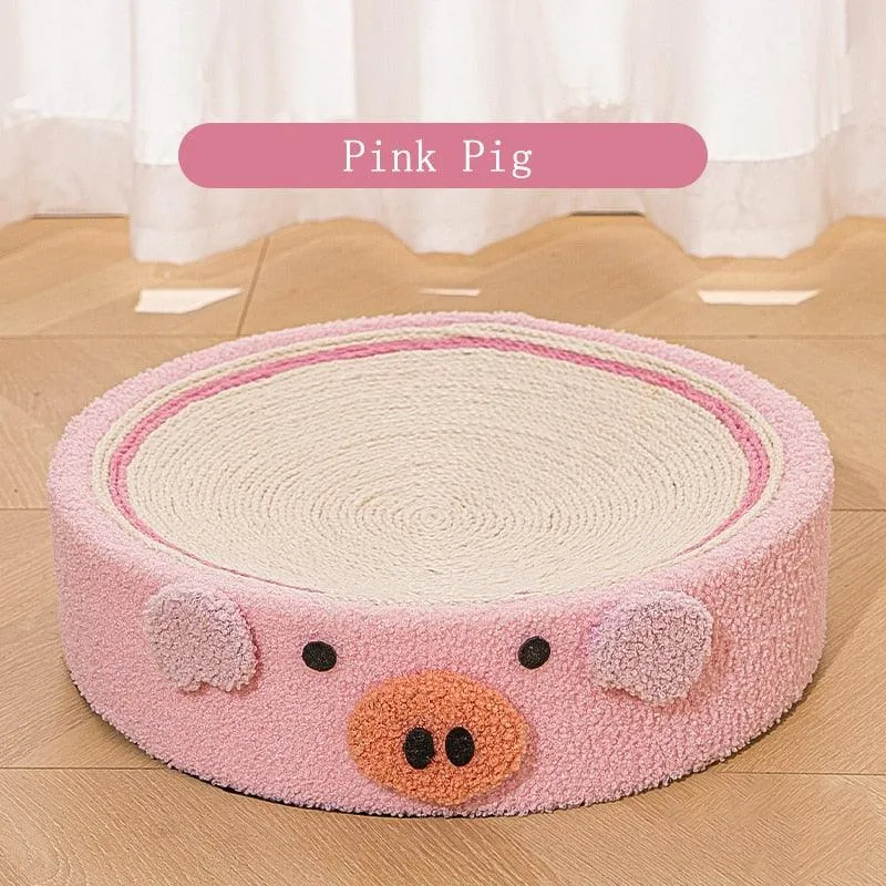 Round Cat Scratcher Pad/House