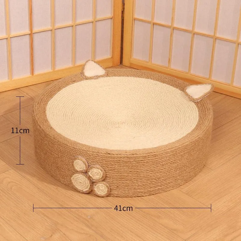 Round Cat Scratcher Pad/House