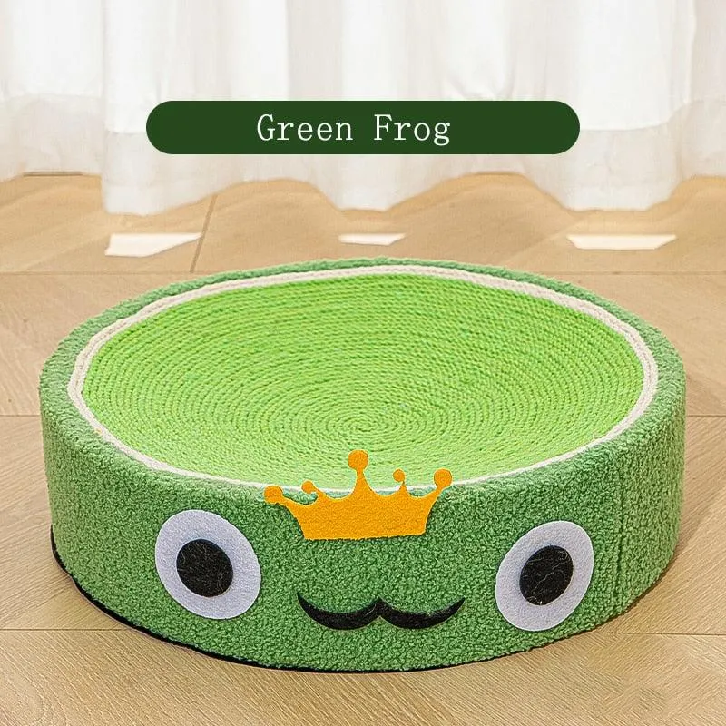 Round Cat Scratcher Pad/House